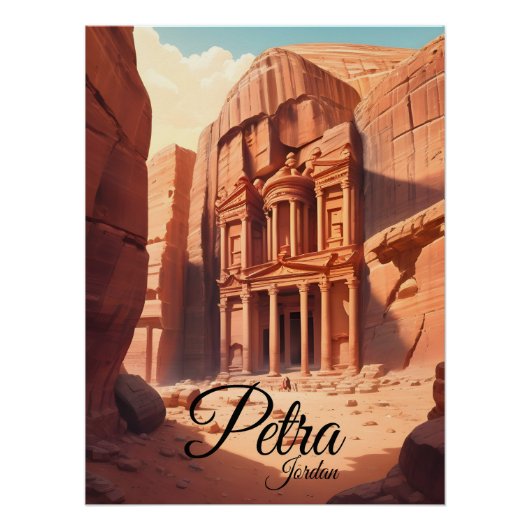 Petra Jordan Travel Poster ポスター (正面)