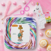 Petra pig balancing act ペーパープレート (パーティー)