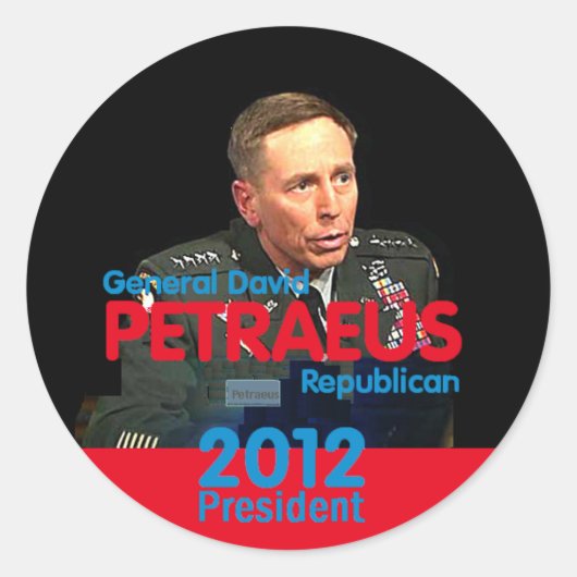 PETRAEUS 2012ステッカー ラウンドシール (正面)