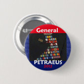 Petraeus 2012年のPresdentイラクボタン 缶バッジ (正面&裏面)
