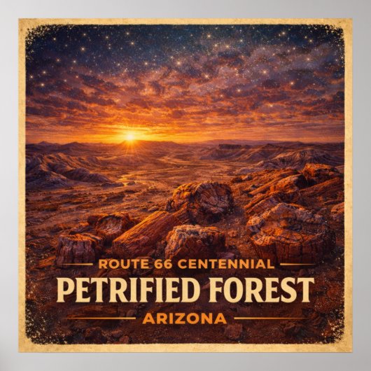Petrified Forest Arizona Centennial ポスター (正面)