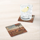 Petrified Forest Arizona Centennial Anniversary スクエアペーパーコースター (インサイチュ)
