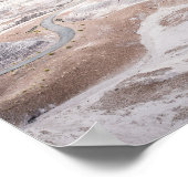 Petrified Forest, Desolate Landscape Photo Poster ポスター (角)