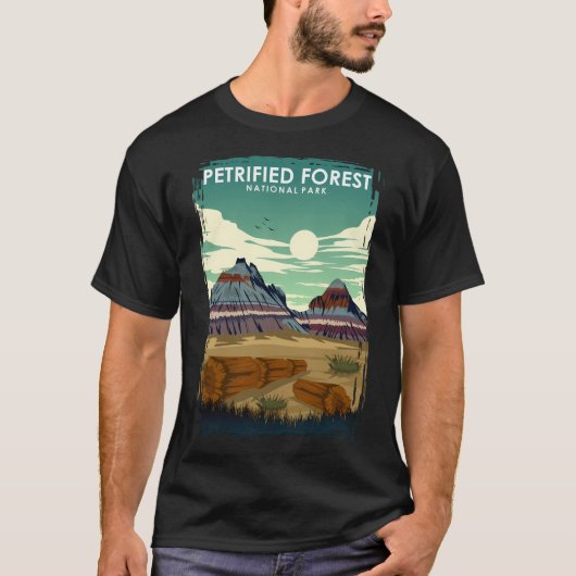 Petrified Forest National Park Travel Poster Tシャツ (正面)