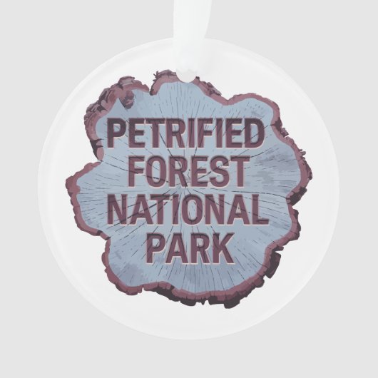 Petrified Forest National Park Tree stump オーナメント (正面)