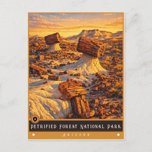 Petrified Forest National Park | Vintage Postcard ポストカード (正面)