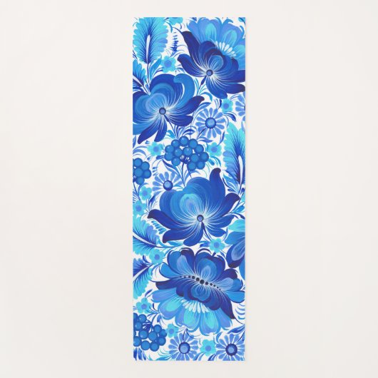 Petrikivka Ukrainian traditional folk art. ヨガマット (正面)