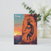 Petroglyph Tuscon Arizona Travel ポストカード (スタンド正面)