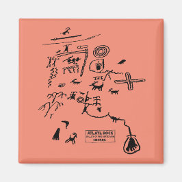 Petroglyphs at Atlatl Rock at Valley of Fire State マグネット