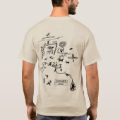 Petroglyphs at Atlatl Rock at Valley of Fire State Tシャツ (裏面)