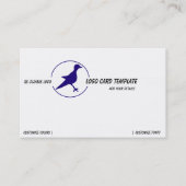 Petroglyphs Blue Birdロゴ 名刺 (正面)