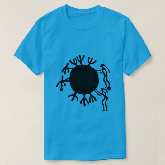 Petroglyphs Rock Carvings in Tanum T-Shirt Tシャツ (デザイン正面)
