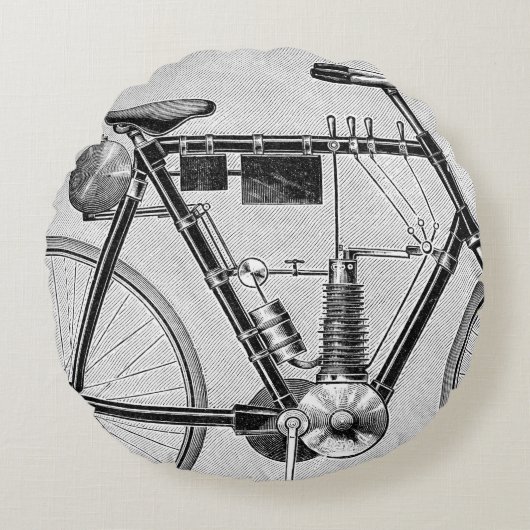 Petroletteオメガのオートバイ1895年 ラウンドクッション (正面)