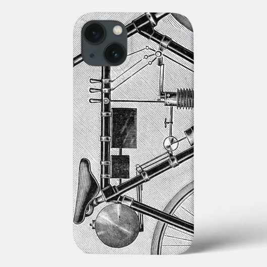 Petroletteオメガのオートバイ1895年 Case-Mate iPhoneケース (裏面)