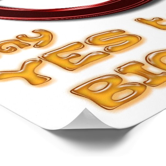 PETROLEUMにNOと言う、BIODIESELポスターにYESと言う ポスター (角)