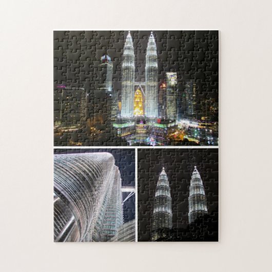 petronas towers triple ジグソーパズル (縦)