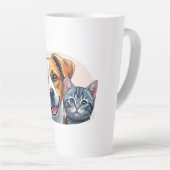 pets and dog カフェラテマグ (右アングル)