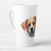 pets and dog カフェラテマグ (左アングル)