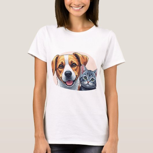 pets and dog tシャツ (正面)