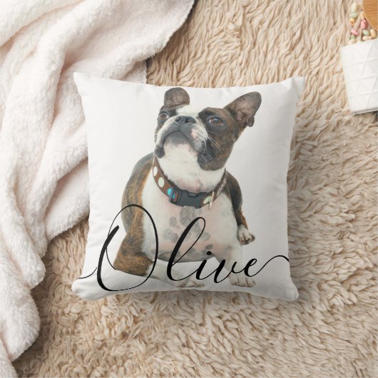 Pet's Custom Name and Photo クッション (ブランケット)