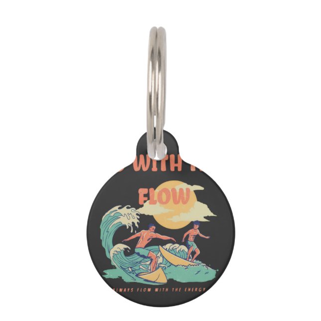 Pet's Energy Flow Lessons Learn Tag ペット　ネームタグ (正面)