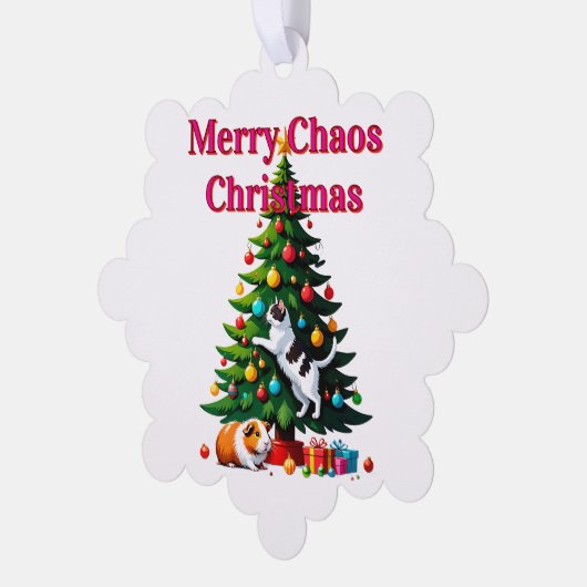 Pets First Christmas Paper Ornament Card オーナメントカード (左)