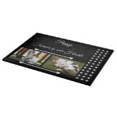 Pets Forever白黒フォトグラス カッティングボード (角)