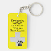 Pets ICEアラ連絡ート キーホルダー (裏面)