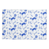 Pets on Parade Pillow Case (Blue) 枕カバー (裏面)