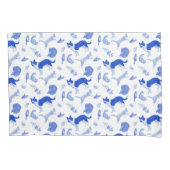 Pets on Parade Pillow Case (Blue)  枕カバー (正面)