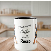 Pets Photo Doberman Coffee Black Personalize マグカップ