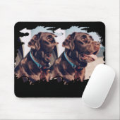 Pets Simple Modern Cool Tygraphy Name And Photo T マウスパッド (マウス)