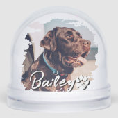 Pet's Simple Modern Cool Typography Name and Photo (正面)