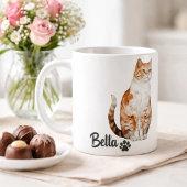 Pet's Simple Modern Cool Typography Name and Photo コーヒーマグカップ