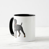Pet's Simple Modern Cool Typography Photo Mug マグカップ (正面左)