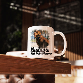 Pet's Simple Modern custom Name and Photo マグカップ