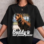 Pet's Simple Modern custom Name and Photo Tシャツ