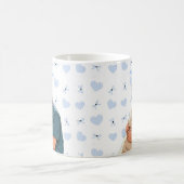 Pet's Simple Modern Name and Photo コーヒーマグカップ (中央)