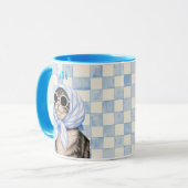 Pet's Simple Modern Name and Photo マグカップ (正面左)