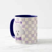 Pet's Simple Modern Name and Photo マグカップ (正面左)