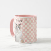 Pet's Simple Modern Name and Photo マグカップ (正面左)