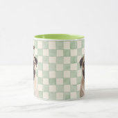 Pet's Simple Modern Name and Photo マグカップ (中央)