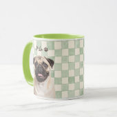 Pet's Simple Modern Name and Photo マグカップ (正面左)