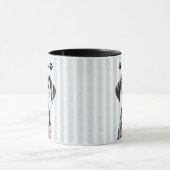 Pet's Simple Modern Name and Photo マグカップ (中央)