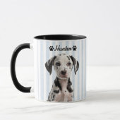 Pet's Simple Modern Name and Photo マグカップ (左)