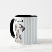 Pet's Simple Modern Name and Photo マグカップ (正面左)