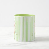 Pet's Simple Modern Name and Photo Mug マグカップ (中央)
