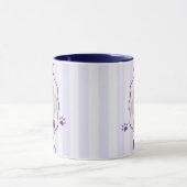 Pet's Simple Modern Name and Photo Mug マグカップ (中央)