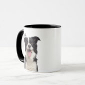 Pet's Simple Modern Name and Photo Mug マグカップ (正面左)