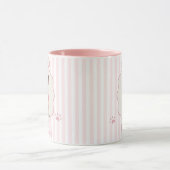 Pet's Simple Modern Name and Photo Mug マグカップ (中央)